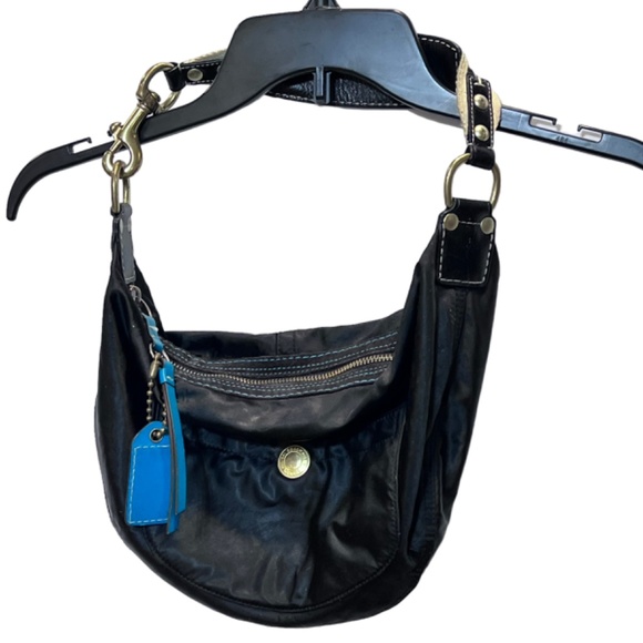 Coach Nylon and Leather Trim Shoulder Bag - Picture 4 of 14